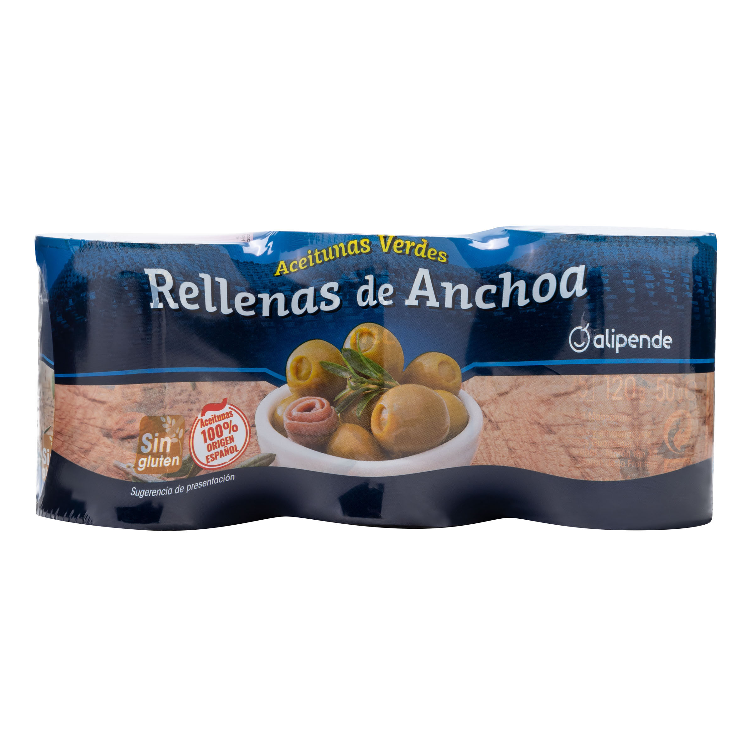 Aceitunas rellenas Alipende pack 3