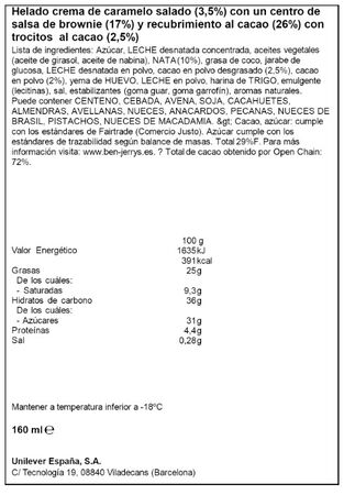 BEN&JERRY'S Peaces 10u Salted caramel Brownie