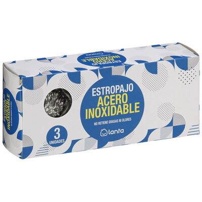Estropajo Lanta 3 unidades para acero inoxidable