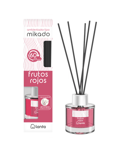 Ambientador tipo mikado Lanta 50ml frutos rojos