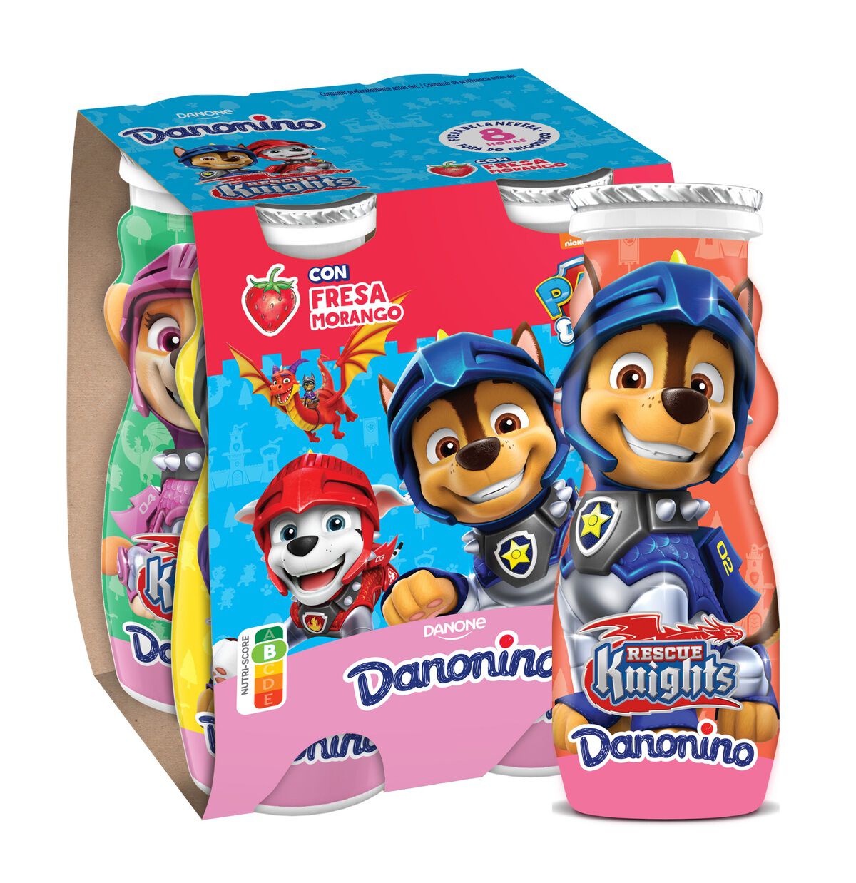 Petit líquido Bebedino Danonino pack 4 fresa