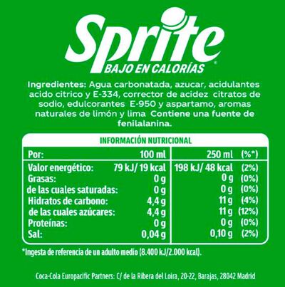Refresco Sprite Lata 500ml Lima-limon