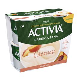 Bífidus Activia cremoso pack 4 melocotón