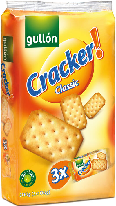 Galleta Cracker Gull&oacute;n Pack 3 300g