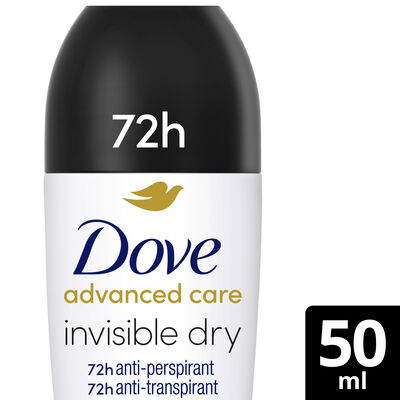 Desodorante en roll-on 0% Dove 50ml Invisible
