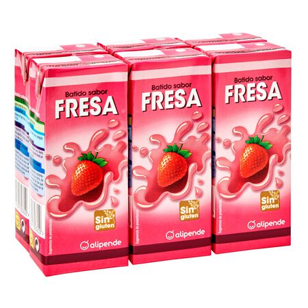 Batido Alipende 200ml pack 6 fresa
