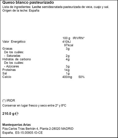 Queso fresco protein plus Burgo de Arias pack 3 uds de 70g
