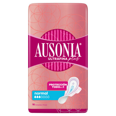 Compresa extrafina Plus Alas Ausonia 16 unidades Normal