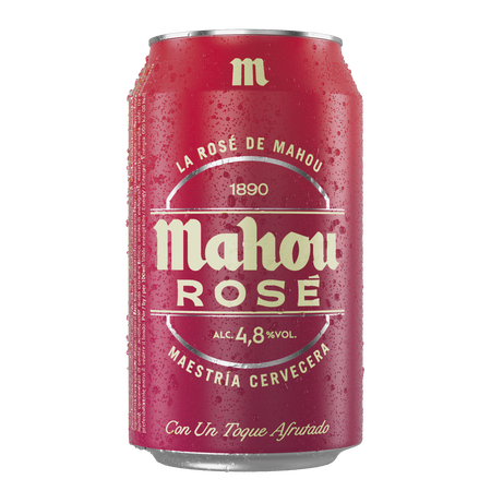 Cerveza Mahou 5 rosé lata 33cl