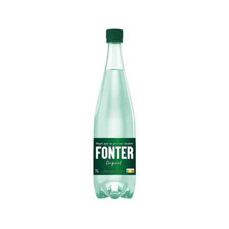 Agua mineral con gas Fonter 1l