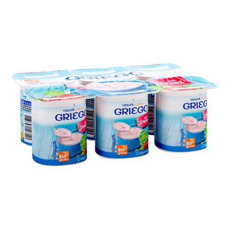 Yogur estilo griego Alipende pack 6 fresa