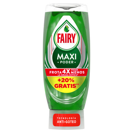 Lavavajillas líquido Fairy 370 ml +20% Maxi Power