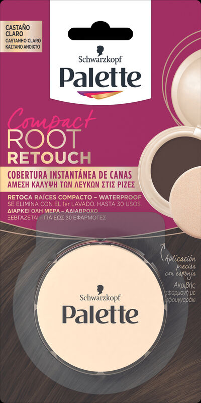 Cobertura Instant&aacute;nea Canas Palette Casta&ntilde;o Claro