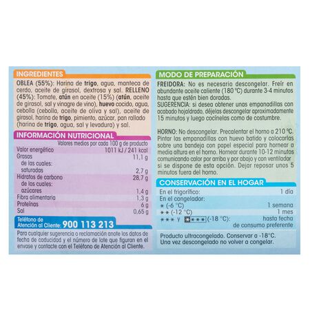 Empanadilla Alipende 500g atún