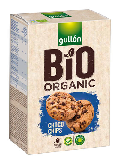 Galleta bio organic Gullón 250g choco chips
