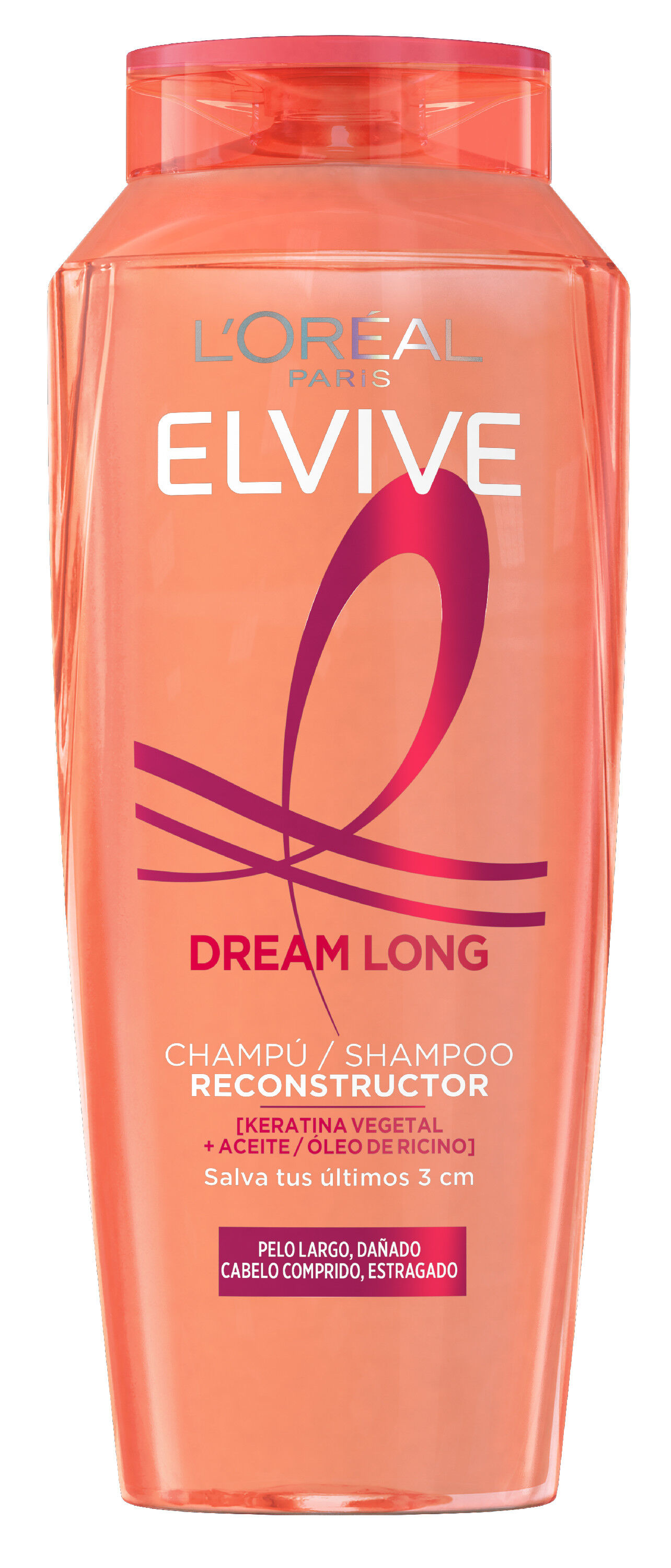 Champú reconstructor Elvive 380ml dream long para cabello largo