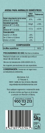 Arena gato Meque perfumada 5kg