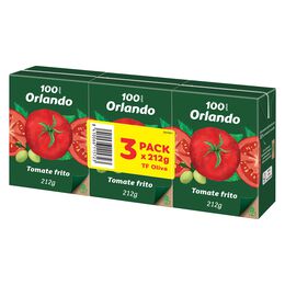 Tomate frito aceite oliva extra sin gluten Orlando p3 636.2 g