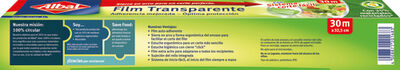Film transparente Albal 30m con sistema corte f&aacute;cil
