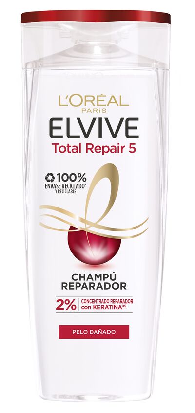 Champú reparador Elvive 370ml total repair 5 para cabello dañado