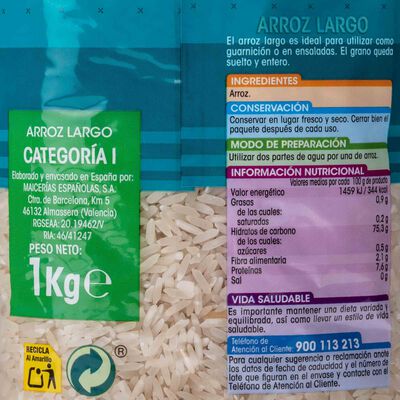 Arroz Alipende 1kg largo