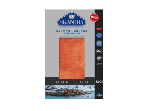 Salmón noruego ahumado Skandia 120g