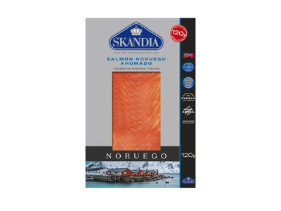 Salmón noruego ahumado Skandia 120g