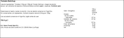 Ketchup Heinz 700g