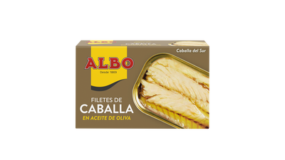 Filetes de caballa en aceite de oliva Albo 85g