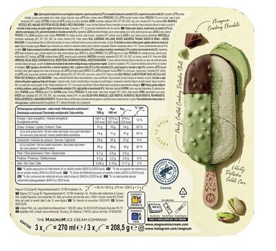 Helado bomb&oacute;n magnum pistacho 3 unidades