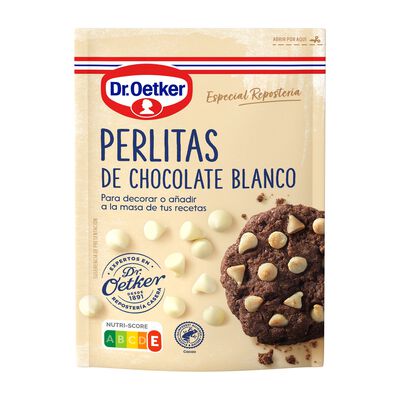 Perlitas de chocolate blanco Dr Oetker 100g