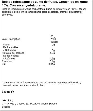 Limonada de lima Don Simon 33cl