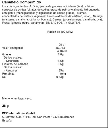 Caramelos Pez p3 con cargador