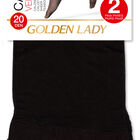 Tobillero 20D Golden Lady  T-U 2U Negro