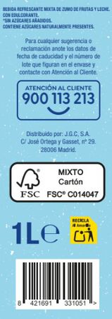 Fruta con leche mediterr&aacute;neo Alipende 1l