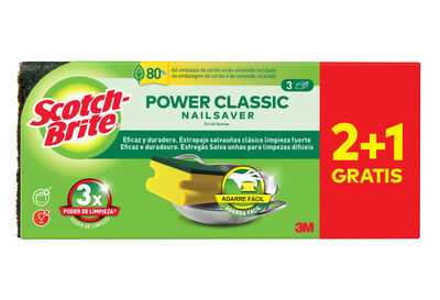 Estropajo salvau&ntilde;as Scotch Brite 2+1 uds
