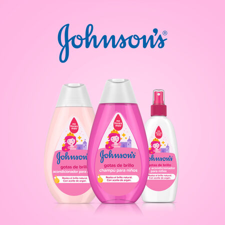 Champú infantil Johnson's 500ml gotas brillo