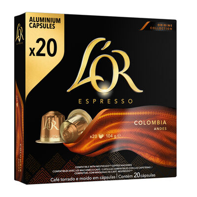 Café Colombia expresso L´or 20 cápsulas