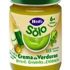 Alimento infantil crema verduras brócoli guisantes y calabacín más de seis meses Hero 190g