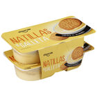 Natillas Alipende pack 4 vainilla con galleta
