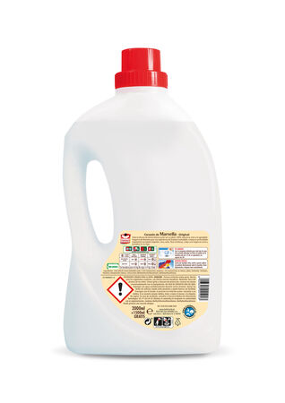 Detergente líquido Omino Bianco Corazón Marsella 40 Dosis + 30 Gratis
