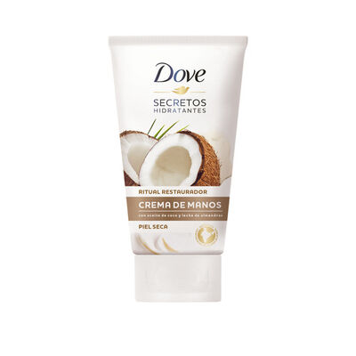 Crema de manos Dove 75ml secretos hidratantes aceite coco