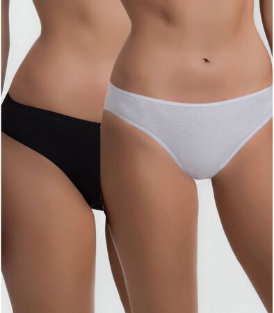 Braga negra-blanca mujer Dim 2 unidades talla-L