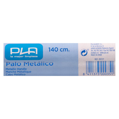 Palo de fregona metálico Pla 1,4m rojo