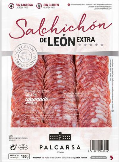 Salchichón de león Palcarsa 100g en lonchas calidad extra