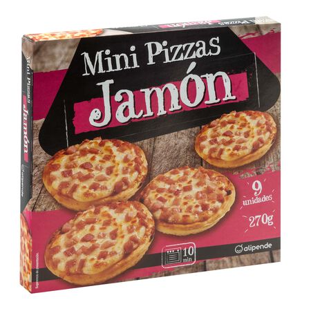 Mini pizzas Alipende 270g jamón