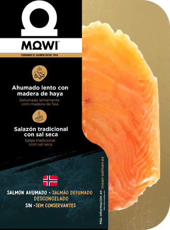 Salmón noruego ahumado Mowi 200g