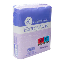 Compresas Bodyplus 20 uds extraplana