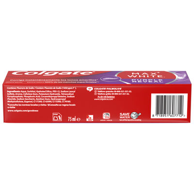 Pasta de dientes blanqueadora Colgate Max White Purple Reveal 75ml