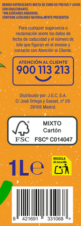 Fruta con leche tropical Alipende 1l